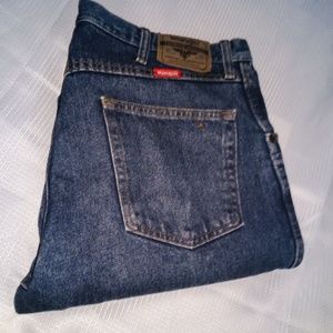 Wrangler blue denim jeans for men